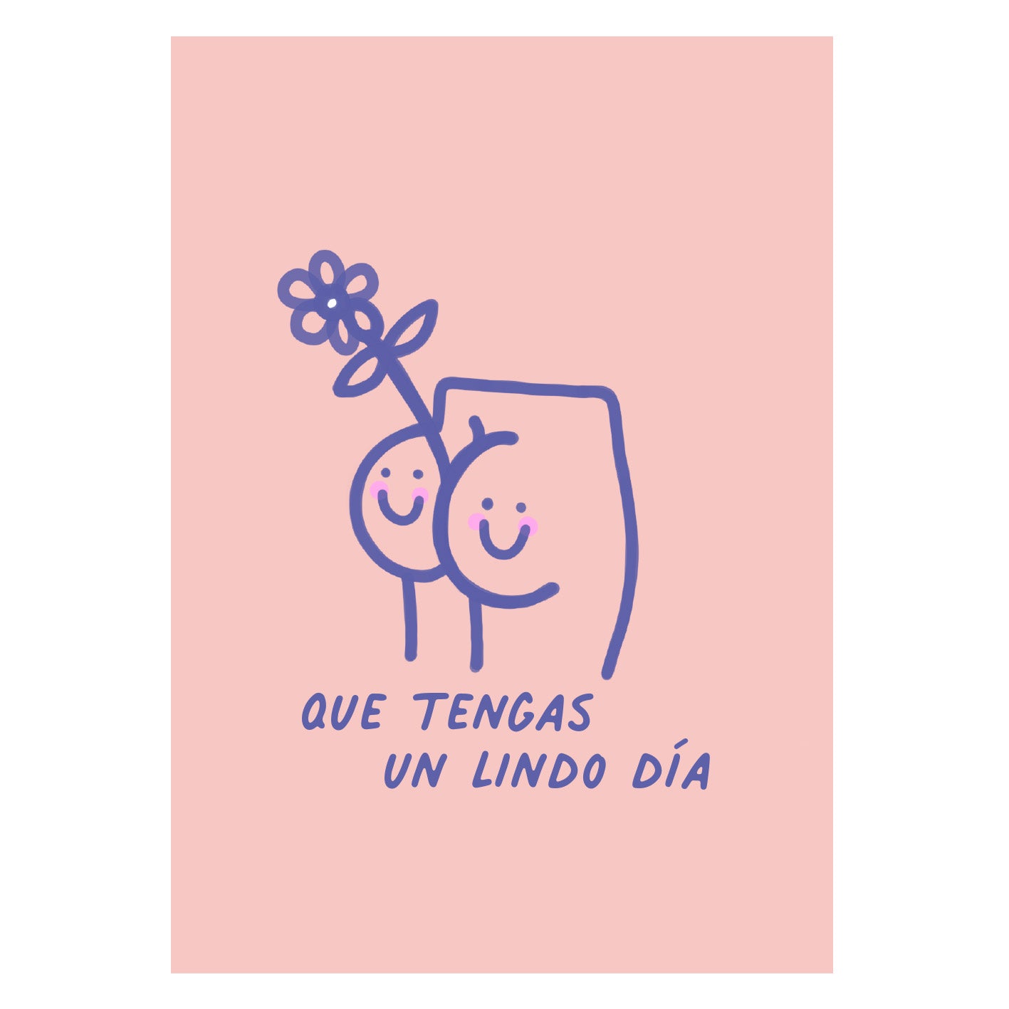 🎁 Poster Clásico Pasquín, "que tengas un lindo día" Adhesivo y Reposicionable (100% off) - Pasquín Store