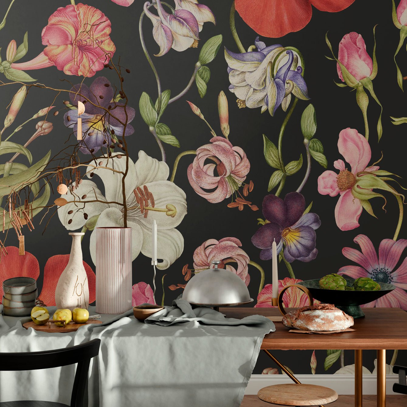 Premium Valencia Vintage Wall Wallpaper - Non - Toxic and PVC - Free - Pasquín Store