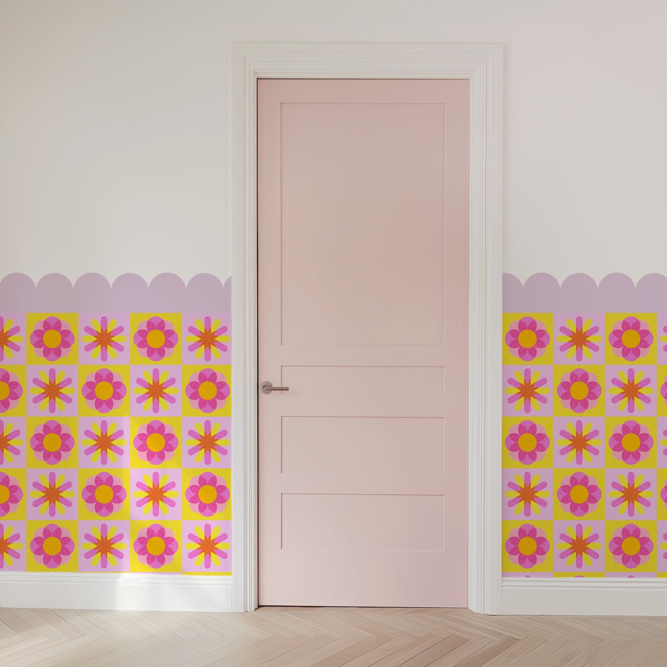 Repositionable Riso Frames Wall Wallpaper - Perfect for Any Surface - Pasquín Store