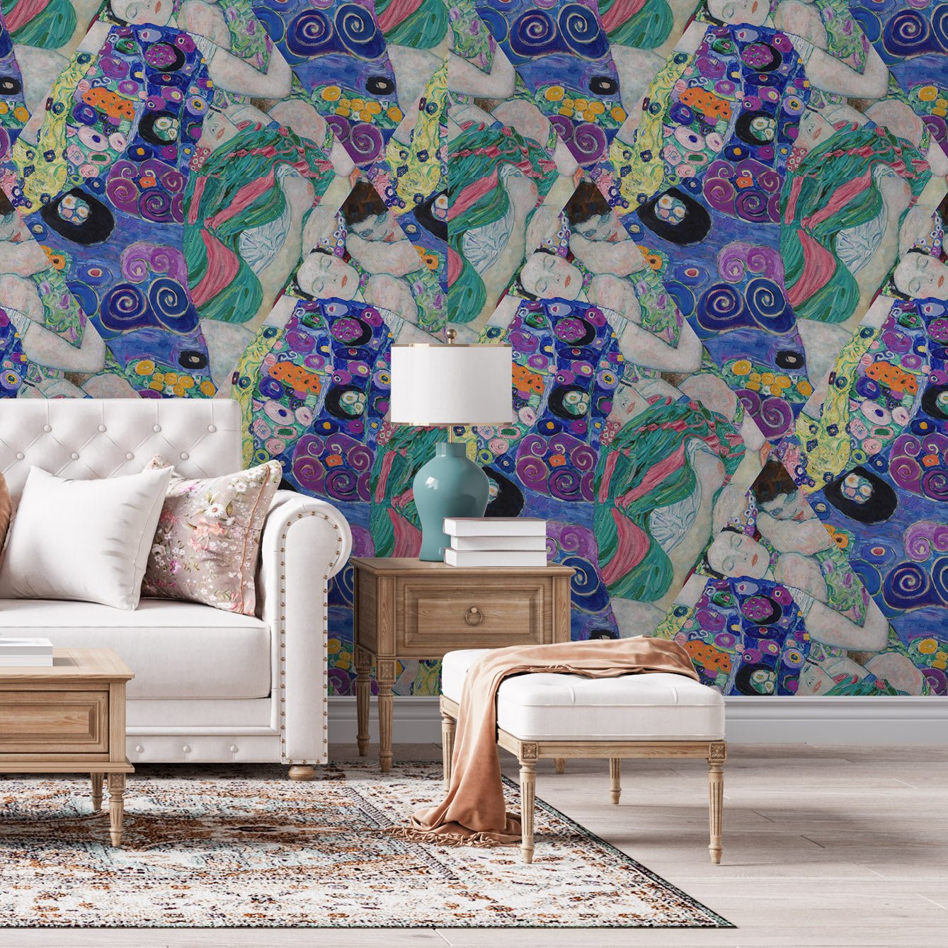 Sophisticated Gustav Klimt Wall Wallpaper - Easy Installation - Pasquín Store