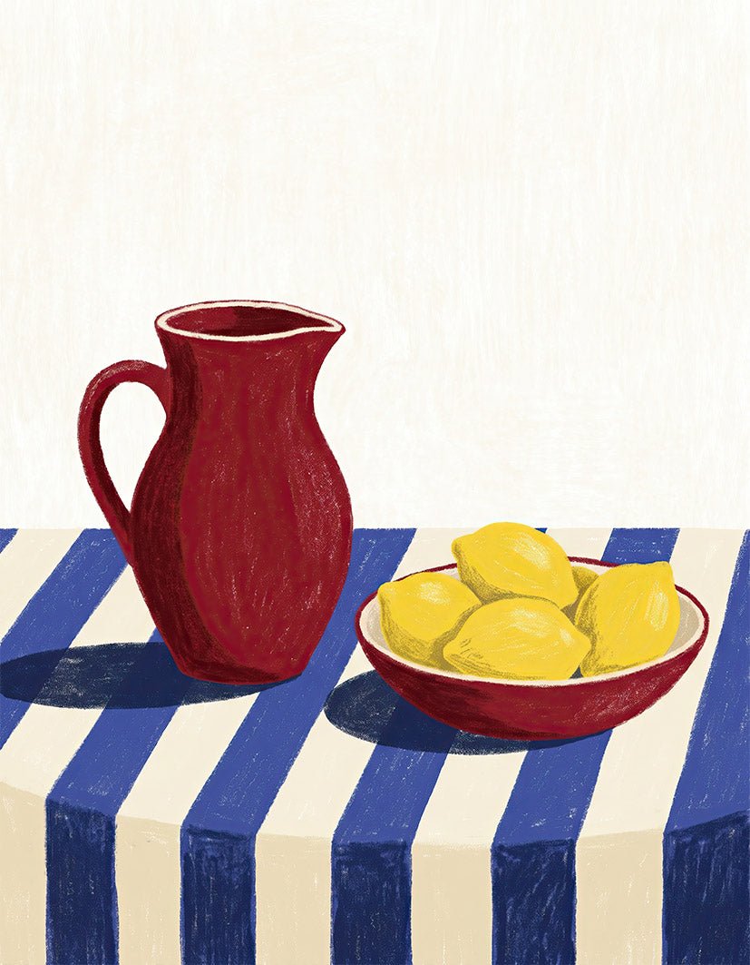 "Still Life with Lemons"- Reusable Peel-and-Stick Poster - Pasquín