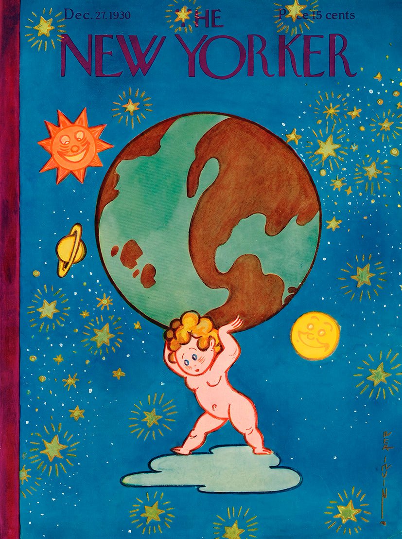 "The New Yorker Cover (27 diciembre 1930)" - Reusable Peel-and-Stick Poster - Pasquín