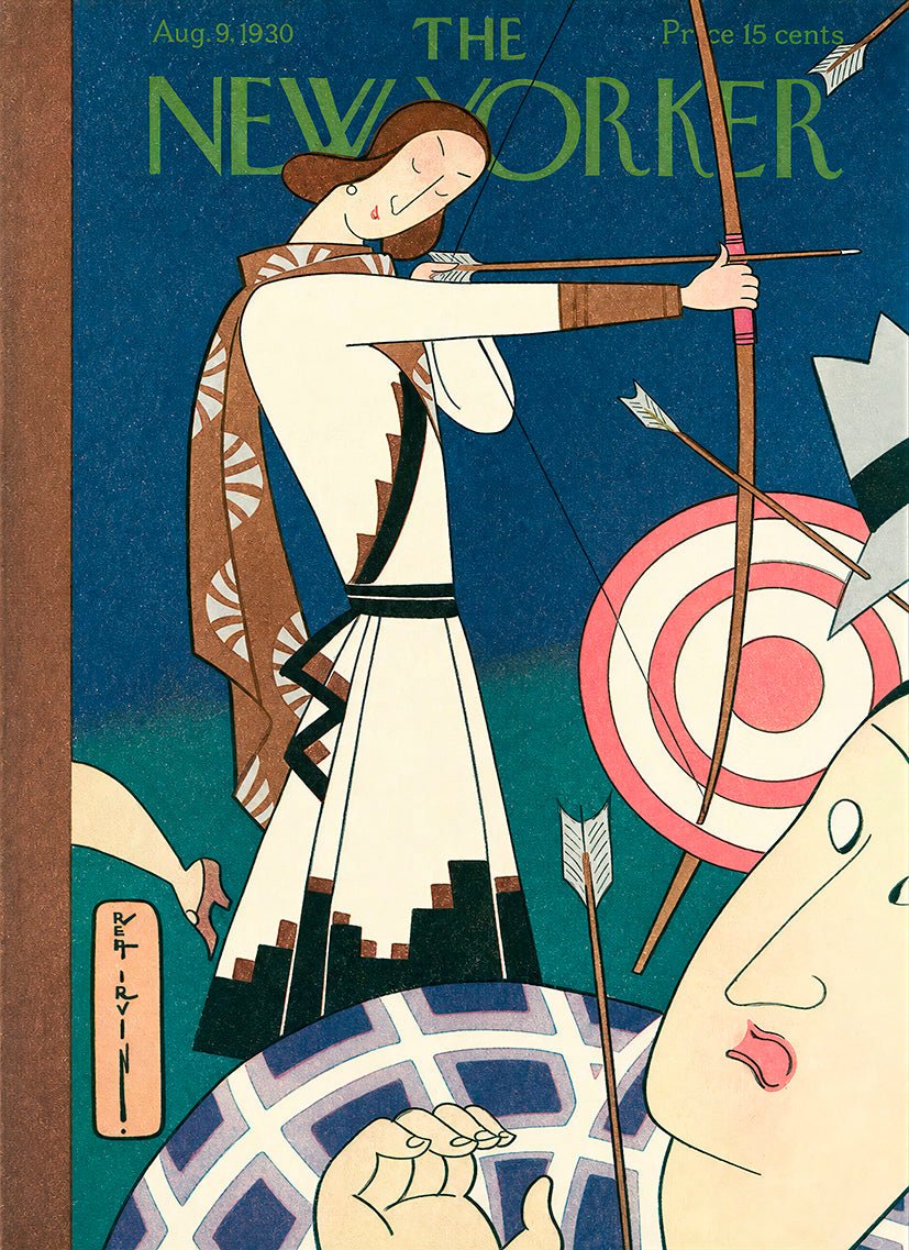 "The New Yorker Cover (9 agosto 1930)" - Reusable Peel-and-Stick Poster - Pasquín