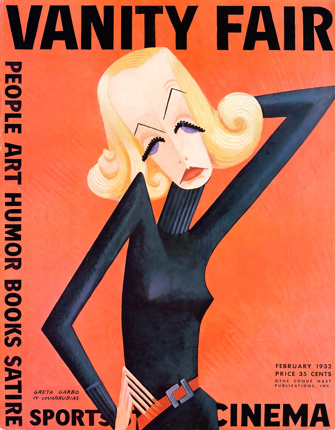"Vanity Fair (1927)" by Miguel Covarrubias - Reusable Peel-and-Stick Poster - Pasquín