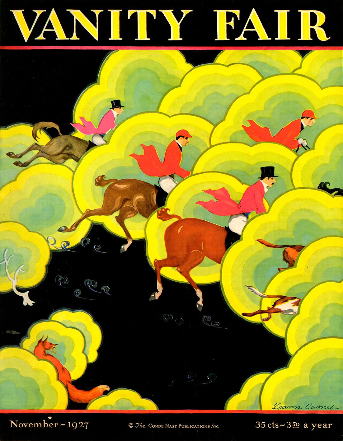 "Vanity Fair (1927)" by Zoan Carnes - Reusable Peel-and-Stick Poster - Pasquín