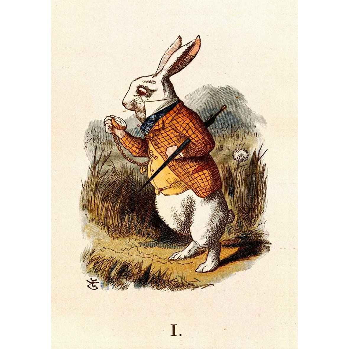 🎁 Vintage Alice’s Rabbit Art Poster | Repositionable Adhesive | Limited Edition (100% off) - Pasquín Store