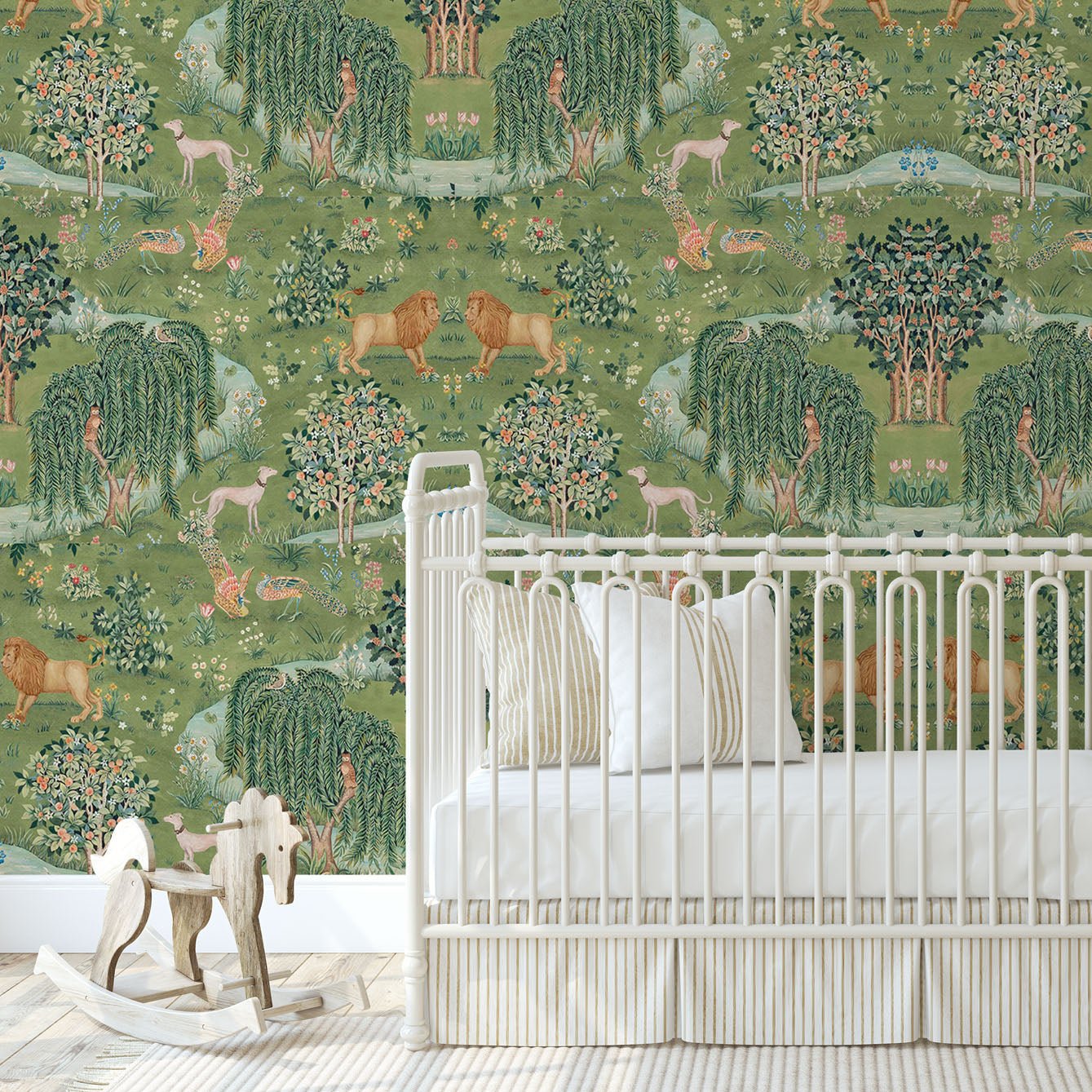 William Morris Jungle Texture Adhesive Wallpaper - Easy Peel and Stick Installation - Pasquín Store