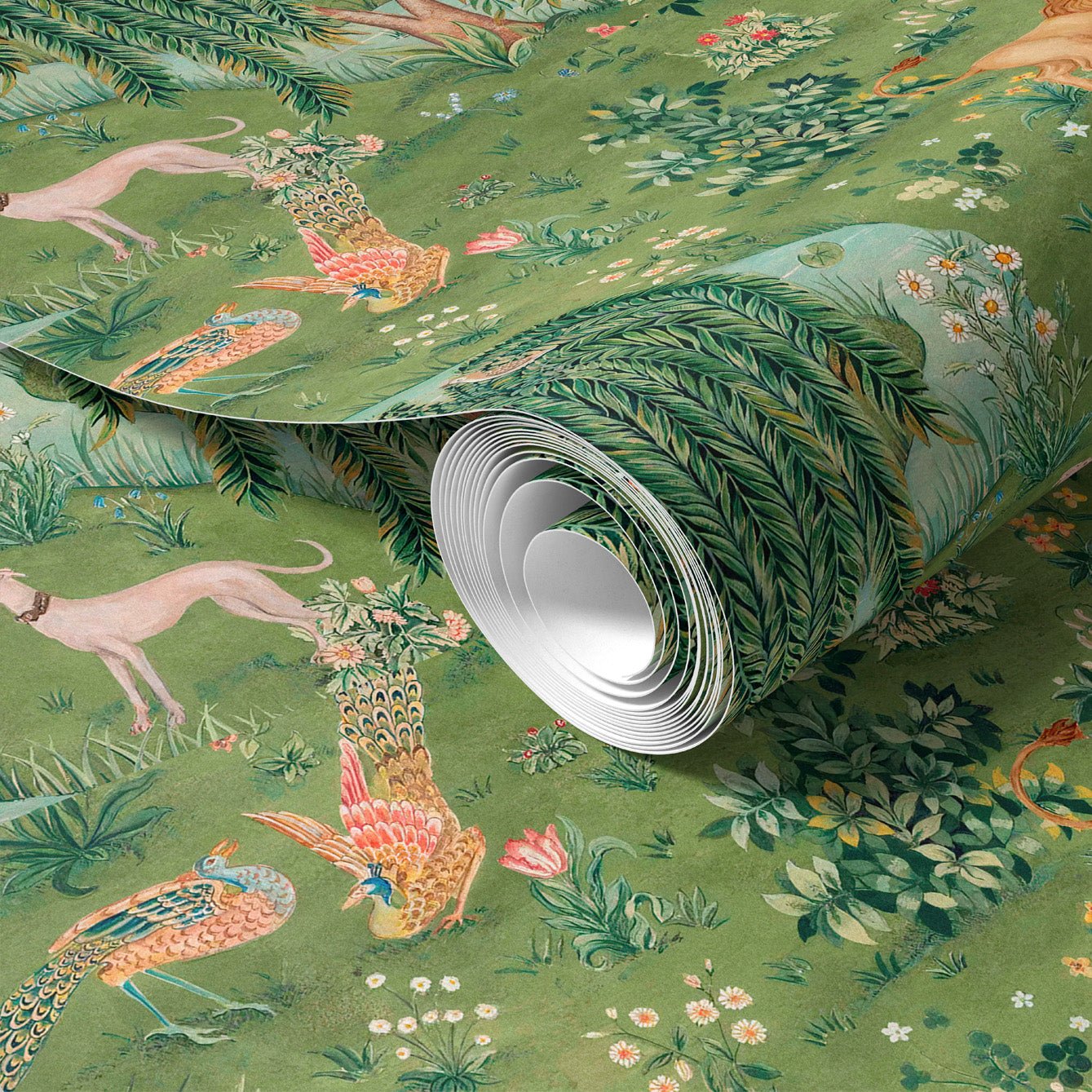 William Morris Jungle Texture Adhesive Wallpaper - Easy Peel and Stick Installation - Pasquín Store